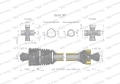 Wał przegubowo-teleskopowy 1210-1900mm 460Nm szerokokątny CE 2020 seria 3R WARYŃSKI-79416