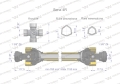 Wał przegubowo-teleskopowy 760-1150mm 540Nm CE 2020 seria 4R Waryński-79440
