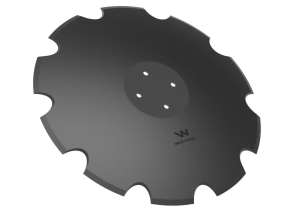 Talerz uzębiony Z-10 fi 560 mocowanie 4/98 grubość 4.5 stal borowa WARYŃSKI R