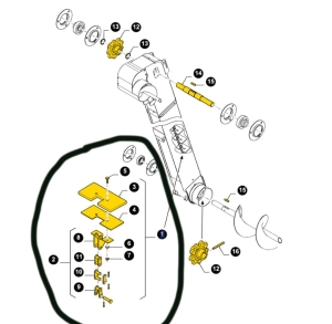 ŁAŃCUCH PRZENOŚNIKA ELEWATORA KPL NEW HOLLAND TX30 TX32 TX34 TX36 TF42 T44 80429215 , 429215