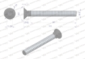 Śruba kpl. płużna podsadzana D 608 M12x110 mm kl.10.9 Waryński ( sprzedawane po 10 )-67787