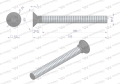 Śruba kpl. płużna podsadzana D 608 M12x120 mm kl.10.9 Waryński ( sprzedawane po 10 )-67791