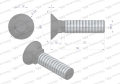 Śruba kpl. płużna podsadzana D 608 M12x50 mm kl.10.9 zastosowanie ząb SX Waryński ( sprzedawane po 25 )-67738