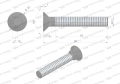 Śruba płużna podsadzana D 608 M12x80 mm kl.10.9 zastosowanie Gruber Waryński ( sprzedawane po 10kg )-85285