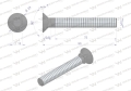 Śruba płużna podsadzana D 608 M12x90 mm kl.10.9 zastosowanie Gruber Waryński ( sprzedawane po 10kg )-85287