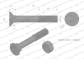 Śruba kpl. płużna podsadzana D 608 M12x80 mm kl.12.9 zastosowanie Gruber Waryński ( sprzedawane po 25 )-86282