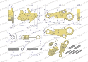 Zestaw naprawczy do haków Cat-3HD WARYŃSKI