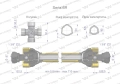 Wał przegubowo-teleskopowy 510-710mm 830Nm Z21 z dwóch stron CE 2020 seria 6R Waryński-85695