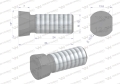 Śruba kpl. płużna oval z dwóch stron ścięta M12x34 mm kl.12.9 zastosowanie Kverneland Waryński M12X34OV2KV ( sprzedawane po 25 )-66973