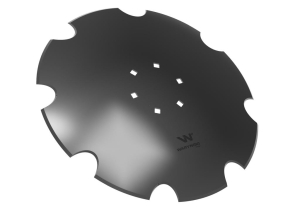 Talerz uzębiony Z-8 fi 510 mocowanie 6/120 grubość 4mm stal borowa WARYŃSKI R