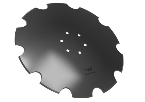 Talerz uzębiony Z-10 fi 560 mocowanie 6/120 grubość 4 mm stal borowa WARYŃSKI R-86239