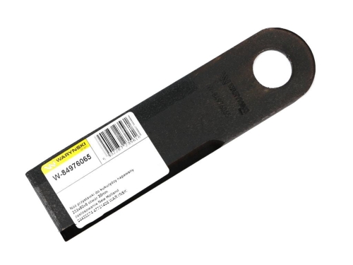Nóż przystawki do kukurydzy napawany 233x60x6 otwór 30mm zastosowanie New Holland 84496574 47731406 WARYŃSKI-90130