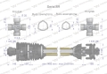 Wał przegubowo-teleskopowy 1460-2100mm 1240Nm szerokokątny dr.st. sprzęgło cierne 2000Nm CE 2020 seria 8R Waryński-86683