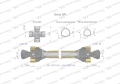 Wał przegubowo-teleskopowy 1210-1900mm 1240Nm CE 2020 seria 8R Waryński-80280
