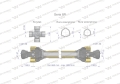 Wał przegubowo-teleskopowy 860-1300mm 1240Nm CE 2020 seria 8R Waryński-80263