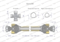 Wał przegubowo-teleskopowy 860-1300mm 1240Nm Z6 - 1 3/4 z dwóch stron CE 2020 seria 8R Waryński-90005