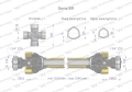 Wał przegubowo-teleskopowy 1010-1540mm 1240Nm Z20 - 1 3/4  z dwóch stron CE 2020 seria 8R Waryński-85543