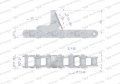 Łańcuch obrywacza kolb kukurydzy CA627-76Ps 8 płytek zastosowanie New Holland 84977231 Waryński-67282