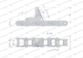 Łańcuch obrywacza kolb kukurydzy CA627-76Ps 8 płytek zastosowanie New Holland 84977231 Waryński-67281