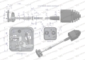 Joystick przyłączeniowy bez przycisku do rozdzielaczy hydraulicznych 40L Waryński-79637
