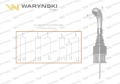 Joystick pod linki zakończone kulką z 1 przełącznikiem (z przyciskiem na kulkę. IP-6019. JOYSTIKK) Waryński-74034
