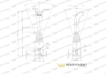 Joystick pod linki zakończone kulką z 2 przełącznikami (z 2 przyciskami na kulkę. IP-6022) Waryński-74038