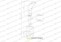 Joystick pod linki zakończone widełkami bez przełącznika (bez przycisku. na widełki IP-6046) Waryński-74044