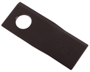 Nóż. nożyk kosiarka lewy 100x40x3mm otwór 19 zastosowanie 580290966 BCS Sipma WARYŃSKI ( sprzedawane po 25 )