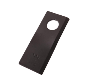 Nóż. nożyk kosiarka lewy 100X40X3mm otwór 19 zastosowanie RS 100/3 Sipma WARYŃSKI ( sprzedawane po 25 )