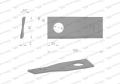 Nóż. nożyk kosiarka prawy 100x40x3mm otwór 19 zastosowanie 580290955 BCS Sipma WARYŃSKI ( sprzedawane po 25 )-71498