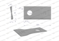 Nóż. nożyk kosiarka lewy 100x48x3mm otwór 19 zastosowanie 9041787 9527290 Claas WARYŃSKI ( sprzedawane po 25 )-71352