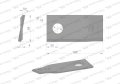 Nóż. nożyk kosiarka prawy 102x48x4mm otwór 19 zastosowanie 570446 Niemeyer WARYŃSKI ( sprzedawane po 25 )-71366