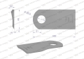 Nóż. nożyk kosiarka lewy 105x47x4mm otwór 20.5 zastosowanie 6802970 Kuhn WARYŃSKI ( sprzedawane po 25 )-71500