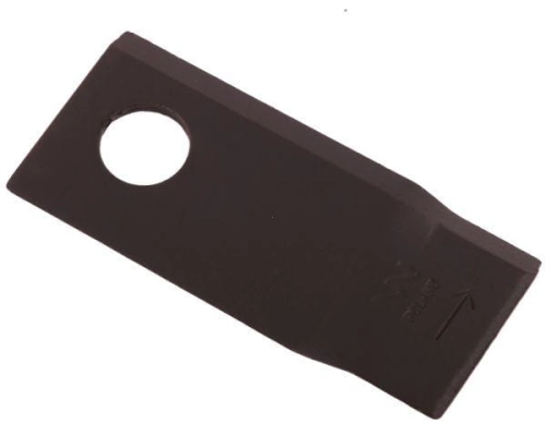 Nóż. nożyk kosiarka lewy 106x48x4mm otwór 19 zastosowanie 570445 Niemeyer WARYŃSKI ( sprzedawane po 25 )-71413