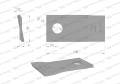 Nóż. nożyk kosiarka lewy 106x48x4mm otwór 19 zastosowanie 570445 Niemeyer WARYŃSKI ( sprzedawane po 25 )-71414
