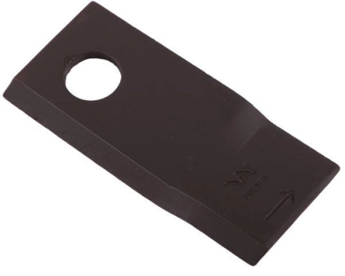 Nóż. nożyk kosiarka lewy 107x50x4mm otwór 19 zastosowanie 570683 Niemeyerl WARYŃSKI ( sprzedawane po 25 )-71357