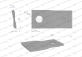 Nóż. nożyk kosiarka lewy 107x48x4mm otwór 18.5 zastosowanie 90261559 99361559 Vicon WARYŃSKI ( sprzedawane po 25 )-71312
