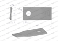 Nóż. nożyk kosiarka prawy 107x50x4mm otwór 19 zastosowanie 570684 Niemeyerl WARYŃSKI ( sprzedawane po 25 )-71336