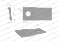 Nóż. nożyk kosiarka lewy 107x50x4mm otwór 19 zastosowanie 13800031 JF-Stoll WARYŃSKI ( sprzedawane po 25 )-71468