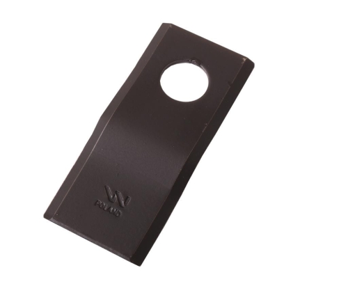 Nóż. nożyk kosiarka gięty 108x46x3mm otwór 21 zastosowanie CM120-108 PZ WARYŃSKI ( sprzedawane po 25 )-71659