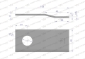 Nóż. nożyk kosiarka gięty 108x46x3mm otwór 21 zastosowanie 108P Galfre WARYŃSKI ( sprzedawane po 25 )-71626