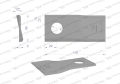Nóż. nożyk kosiarka lewy 110x48x3mm otwór 21 zastosowanie 1058780 Claas WARYŃSKI ( sprzedawane po 25 )-71376