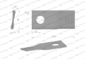 Nóż. nożyk kosiarka prawy 110x48x3mm otwór 21 zastosowanie 1058730 Claas WARYŃSKI ( sprzedawane po 25 )-71450