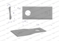 Nóż. nożyk kosiarka lewy 110X48X4mm otwór 21 zastosowanie RF 110/4 Famarol WARYŃSKI ( sprzedawane po 25 )-71633