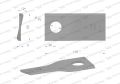 Nóż. nożyk kosiarka prawy 110x50x3mm otwór 21 zastosowanie 4047015 Galfre WARYŃSKI ( sprzedawane po 25 )-71672