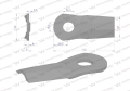 Nóż. nożyk kosiarka gięty 112x50x4mm otwór 18.5x20.5 zastosowanie 5684000 Kuhn WARYŃSKI ( sprzedawane po 25 )-71598