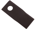Nóż. nożyk kosiarka lewy 114x48x4mm otwór 19 zastosowanie 13800014 JF-Stoll WARYŃSKI ( sprzedawane po 25 )-71509