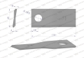 Nóż, nożyk kosiarka dyskowa 115x49x4mm (12P+12L) zastosowanie Samasz WARYŃSKI ( sprzedawane po 24, 12P+12L )-60181