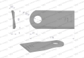 Nóż. nożyk kosiarka lewy 116x48x4mm otwór 20.5 zastosowanie 6804710 Kuhn WARYŃSKI ( sprzedawane po 25 )-71426