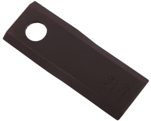 Nóż. nożyk kosiarka lewy 122x46x4mm otwór 18.25 zastosowanie 56451200 Kuhn WARYŃSKI ( sprzedawane po 25 )